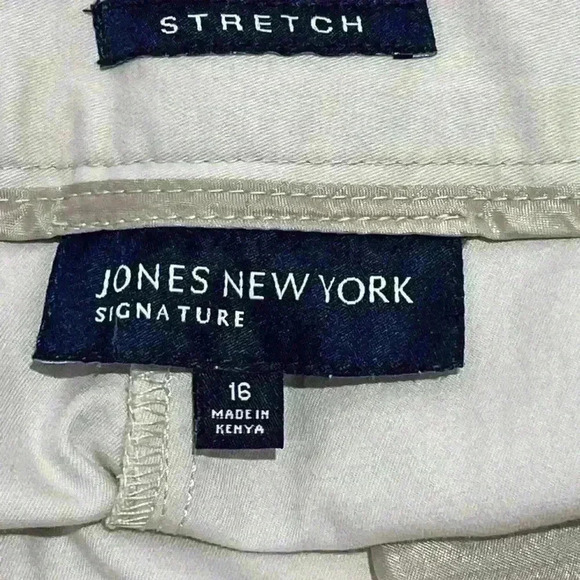 Jones, New  York signature women’s stretch cream capris size 16 - Picture 5 of 5